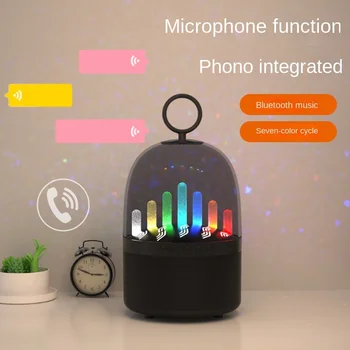Novi smart kartica Bluetooth zvučnik Višenamjenski led Atmosferski lampa stolni kreativni računalni subwoofer