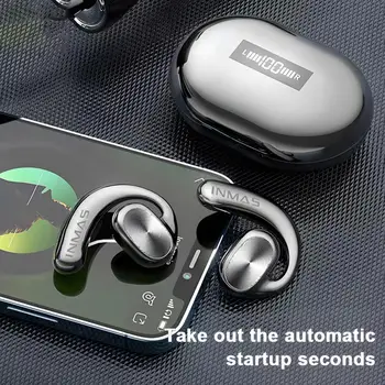 Slušalice su kompatibilne s Bluetooth, 1 komplet, moderan uho kuka, osjetljiv na dodir za upravljanje, čist zvuk, slušalice koje su kompatibilne s Bluetooth 5.0, za sport