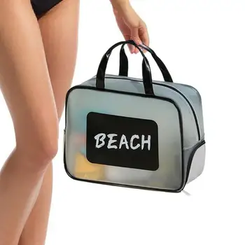 Plaža torba-тоут, torba za bazen, vodootporna torba s patent-zatvarač i ručka, organizator za mokro i suho odvajanja za beach putovanja, ribolov, spa