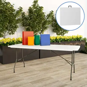 Sklopivi stol na 6 metara za izlaske, zabave i ručni rad (bijela)