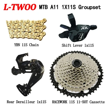 LTWOO 4 kom./compl. AX11 Biciklistička Grupe Set 11 Brzine prebacivanje + Stražnji prekidač + utrkujući kazeta za brdski bicikl + YBN 11S Dijelovi za lanac od Bicikla