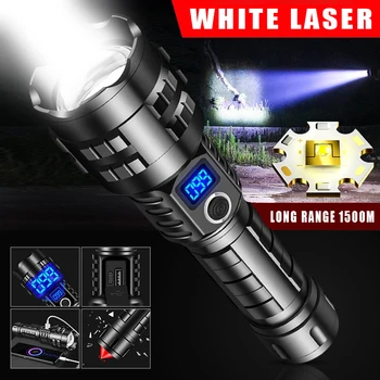 Svjetiljka s vodonepropusnom punjiva baterija, teleskopski zoom, 4500 mah, hitne snažan lampa Lanterna