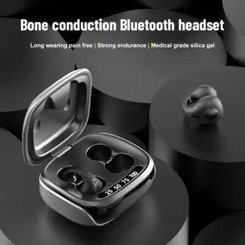 RYRA NOVE Slušalice s Koštane Vodljivosti Bluetooth5.3, Kopča Za Uho, Naušnica Za Uši, Bežične Slušalice, Sportske Slušalice, TWS, Uho Kuka S Mikrofonom