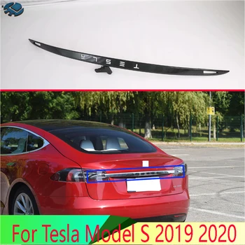 Za Tesla Model S 2019-2022 Auto oprema u stilu karbonskih vlakana, trim stražnja vrata prtljažnika, stražnja vrata ukras