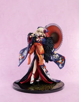 27 cm anime Fate/stay night Altria Pendragon Saber Promijeniti Kimono verzija. PVC figure Naplativa model Igračke lutke pokloni