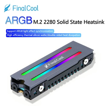 Za FinalCool Aluminijski ARGB M. 2 NVMe 2280 SSD Hard Disk Hladnjak Rasipanje Topline Radijator za Hlađenje Therma Jastučići Pribor, Hladnjak