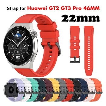 22 mm Mekani Silikon Remen Za Huawei Watch GT 2 3 GT Pro Smart Watch Band Službeni Narukvica za Huawei GT 2 Pro GT3 46 mm Correa