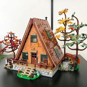 Okvir za lutke, model kuće na stablu, dizajn skup, ideje građevinskih blokova, 21338 cigle, toys 