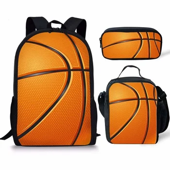 Cool košarkašku dizajn, 3 kom., školske torbe, set za dječake-mlade, školski ruksak za djevojčice, ruksak za studente, torba za knjige, Mochila Infantil
