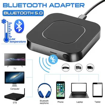 Prijemnik i predajnik Bluetooth 5,0 Audio Glazba stereo USB wireless adapter adapter za 3,5 mm AUX priključak za slušalice na tv auto PC