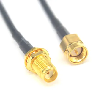 2 kom. produžni kabel s direktnim priključkom SMA za žene i muškarce SMA RG174 3 m