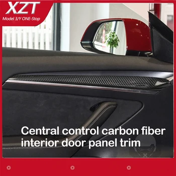 Za Tesla model Y 3 2021-2022 Poklopac volana od ovog karbonskih vlakana Prednja kontrolna ploča je Centralna upravljačka ploča vrata obloge