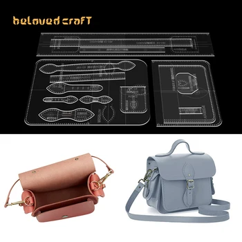 BelovedCraft-Izrada slike kožne torbe s akrila predlošcima za torbe Cambridge, torbe-мессенджера, torbe preko ramena