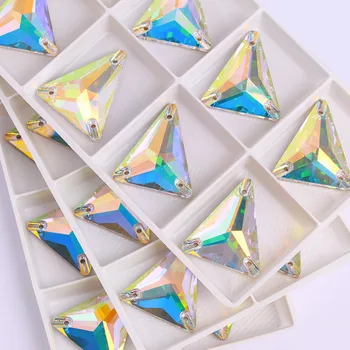 Tanka равнобедренная trokutasti oblik, kvalitetan kristal s ravnim naslonom, пришивные kamenje, sjajnih dijamanata Crystal AB za šivanje odjeće od tkanina