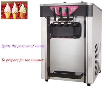 Najpopularnija Vertikalni stroj za proizvodnju soft sladoleda s tri okusa Od Nehrđajućeg Čelika Za prodaju