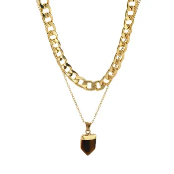 Ogrlice SN17 od nehrđajućeg čelika, laminirano ogrlicu-чокер za žene, novi nakit