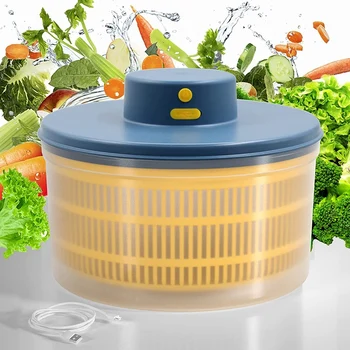 Električna вертушка za salatu, sušenje povrća, USB punjiva быстросохнущая вертушка za salatu, voće s pehar