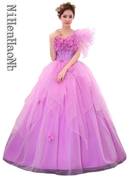 Loptu haljina Roza haljina bogata 15 godina Modne haljine s aplikacija od tila za rođendan