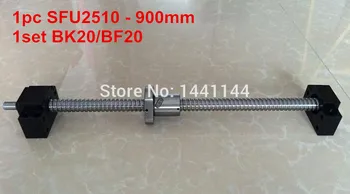 Loptu vijak SFU2510-900 mm + lopta matica s obrađena kraj + oslanjanje BK20 BF20