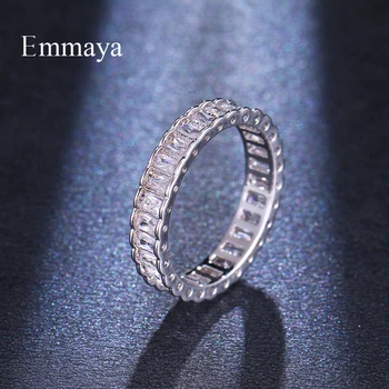 Emmaya okruglog oblika s кубическим цирконием AAA Poklon za godišnjicu, za ljubitelje klasične prsten modnu izjavu, odgovara za žene