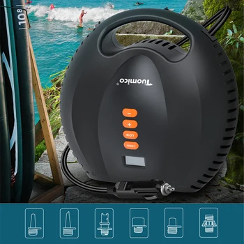 Električni napuhavanje vanjski prijenosni odašiljač napuhavanje pumpa Ručni digitalni prikaz daska za surfanje napuhivanje prsten za kupanje