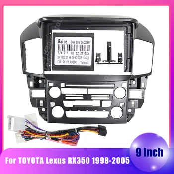 Za TOYOTA Lexus 1998-2005 rx350 Centralno upravljanje audio domaćin promjene DVD zaslon ploča Android navigacijski okvir žice protokol kutija