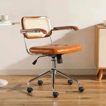 Novi japanski računalni stolicu od ratana, klasicni obrtno stolica, User-friendly desktop, prozračni naslon za ruku, stolicu od ratana, uredski namještaj