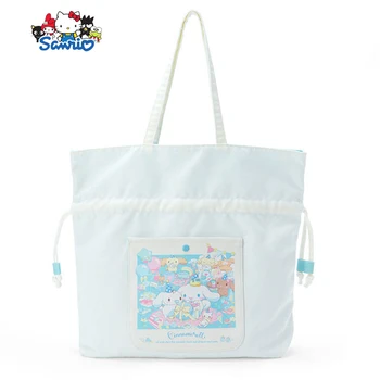 Torba Sanrio Cinnamoroll, crtani slatka univerzalni холщовая torba velikog kapaciteta, studentski torba, igračke, rođendanski poklon za djevojčice