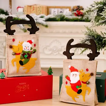 Torba za kupovinu, velika torba za čokolade, najlon slatka фетровая torba оленьего rog, crtani ženska torba, košarica za pohranu, torba u stilu božićnog