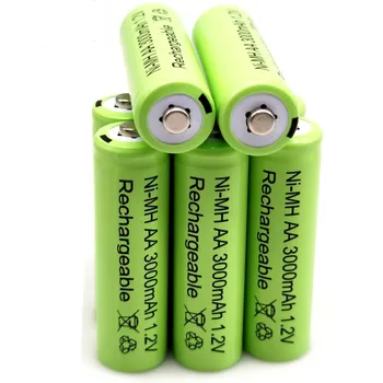 100% nove baterije 1,2 V 3000 mAh NI MH AA pre-opterećenje, punjiva NI-MH baterija, punjiva AA batera para juguetes micrfono de la cmara