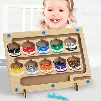 Dječje magnetske ploče za brojanje boja, boja odbora za klasifikaciju pomaka magnetne olovke, puzzle igra, igračke za rano obrazovanje
