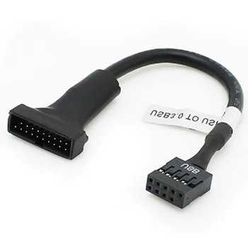 19/20-pinski USB 3.0 priključak za spajanje na 9-kontaktnom priključak USB 2.0 priključak na matičnoj ploči Kabel-ac