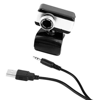 Web kamera USB 2.0 Ugrađen mikrofon, okretati za 360 stupnjeva HD stakleni objektiv, stolno računalo, web kamera za laptop