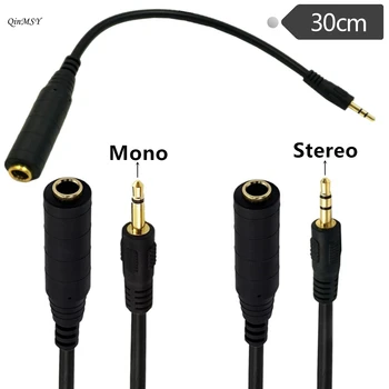 3,5 mm audio priključak Produžni Kabel za pretvaranje stereo 3,5 mm utikač 6,5 mm utikač 6,35 mm utikač Adapter za стереокабеля za slušalice