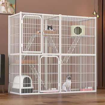 Kavez za mačke Vila sastoji se od tri etaže суперпространственный mačji dom za velike uzgoj mačaka dom za domaćinstva mali mačji dom za penjanje