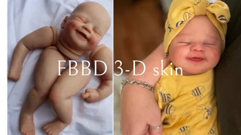 FBBD 21 cm, 3D Koža je Već Obojena Reborn Baby Doll Alisha U nesastavljeni Komplet Sa Venama Lutke Za Djecu
