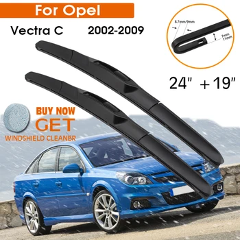 Četka Brisača Za Vozila Opel Vectra C 2002-2009 Vjetrobransko Staklo Guma Silikonska Punjenje Brisač Prednjeg Stakla 24 