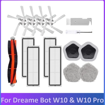 15 kom. Komplet Dijelova Za Xiaomi Dreame Bot W10 & W10 Pro Robot-Usisavač Glavna Bočna Četka, Filter, Otirač za Obuću I Držač za Krpe A