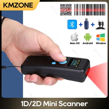 M8 Mini bar kod Skener Bluetooth Prijenosni Čitač QR koda 1D 2D PDF417 2,4 G Bežični Skener Za Ekspresne Dostave Supermarketa