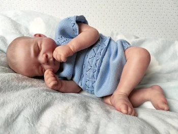 48 cm Pascal Novorođenog djeteta Lutka Реборн Spavanje Dijete Realan Pravi Dijete Mekani Na Dodir Oslikana Ručno Kosu