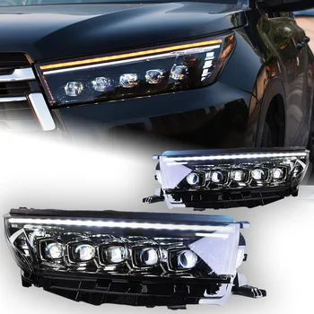 Auto Svjetla za Toyota Highlander Objektiv Projektora Svjetla 2018-2020 Dinamičan Signalni Glavu Svjetlo LED Drl Svjetla auto oprema