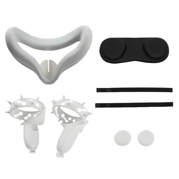 Đonovi poklopac za ljuljanje za slušalice, zaštitna maska za lice, set pribora za virtualne stvarnosti, narukvice od izdržljivog silikona za Oculus Quest 2