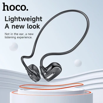 Slušalice HOCO Air Conductive Bluetooth 5.3 s vodootporan шейным pojasom, bežične slušalice sa mikrofonom za trčanje i vožnju na otvorenom