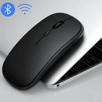 Bežični Bluetooth miš 5,0 za tablet prijenosno računalo Mini je ultra-tanki bežični miš punjive 2,4 Ghz Gumb za isključivanje zvuka