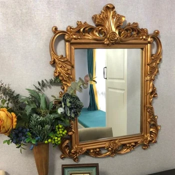 Starinski dizajn ogledala u kupaonici, suvremeni estetski kreativna mirror izgled, moderan dom dekor, ukras dnevnog boravka